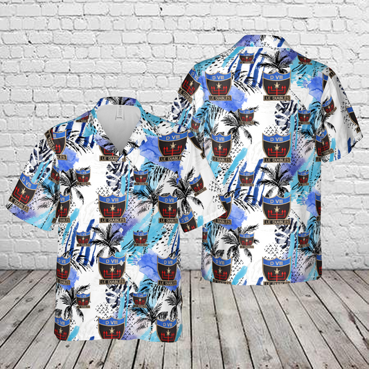 US Army Patch 508th Parachute Infantry Regiment D VIII with Motto LE DIABLE Hawaiian Shirt