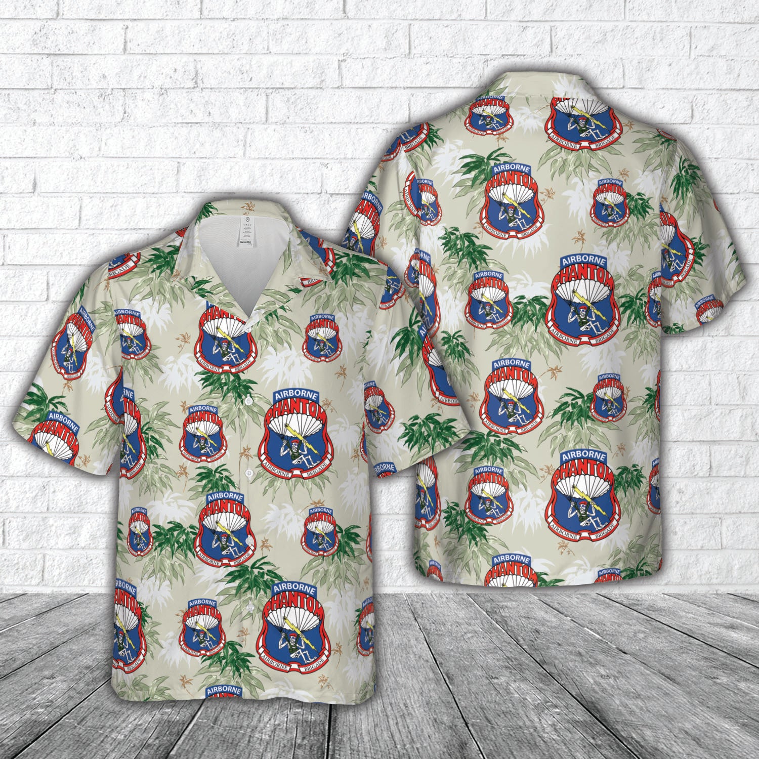 US Army Phantom Airborne Brigade Hawaiian Shirt