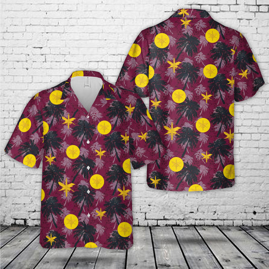 US Army Public Affairs Branch Insignia Hawaiian Shirt