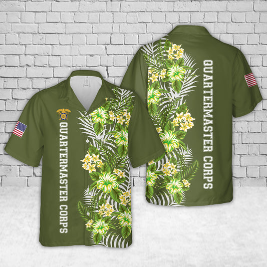 US Army Quartermaster Corps Hawaiian Shirt