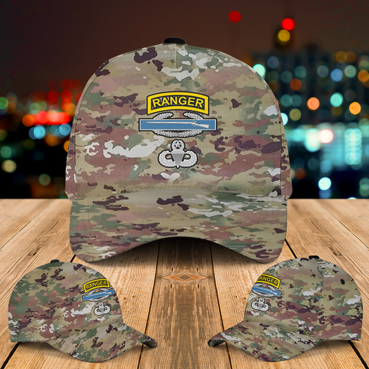 US Army Ranger CIB Airborne Master Baseball Cap