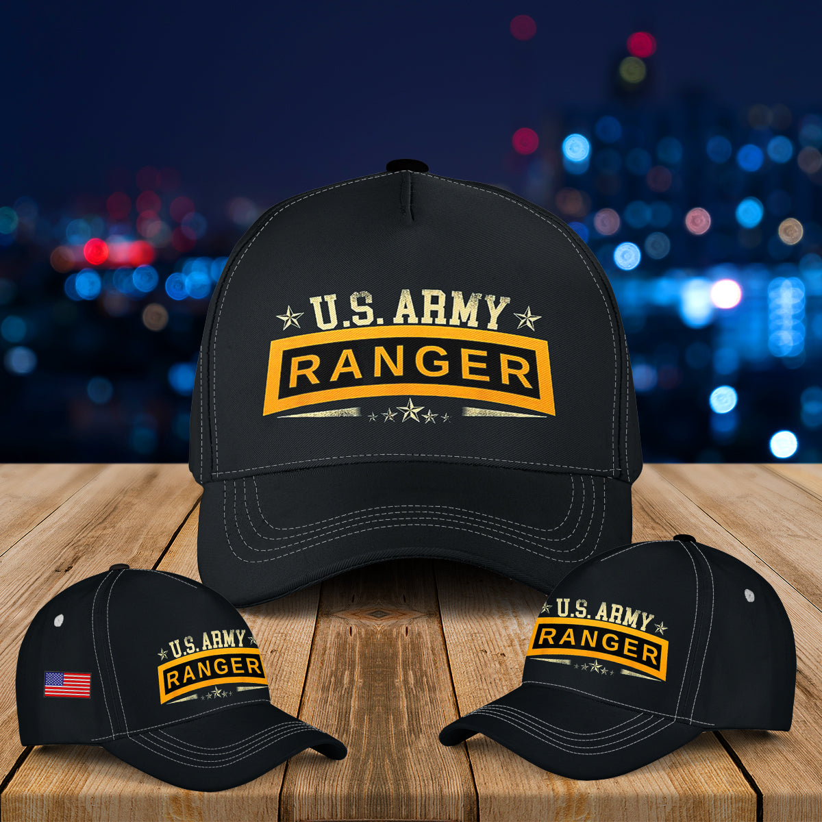US Army Ranger Tab - Airborne Ranger Veteran Baseball Cap