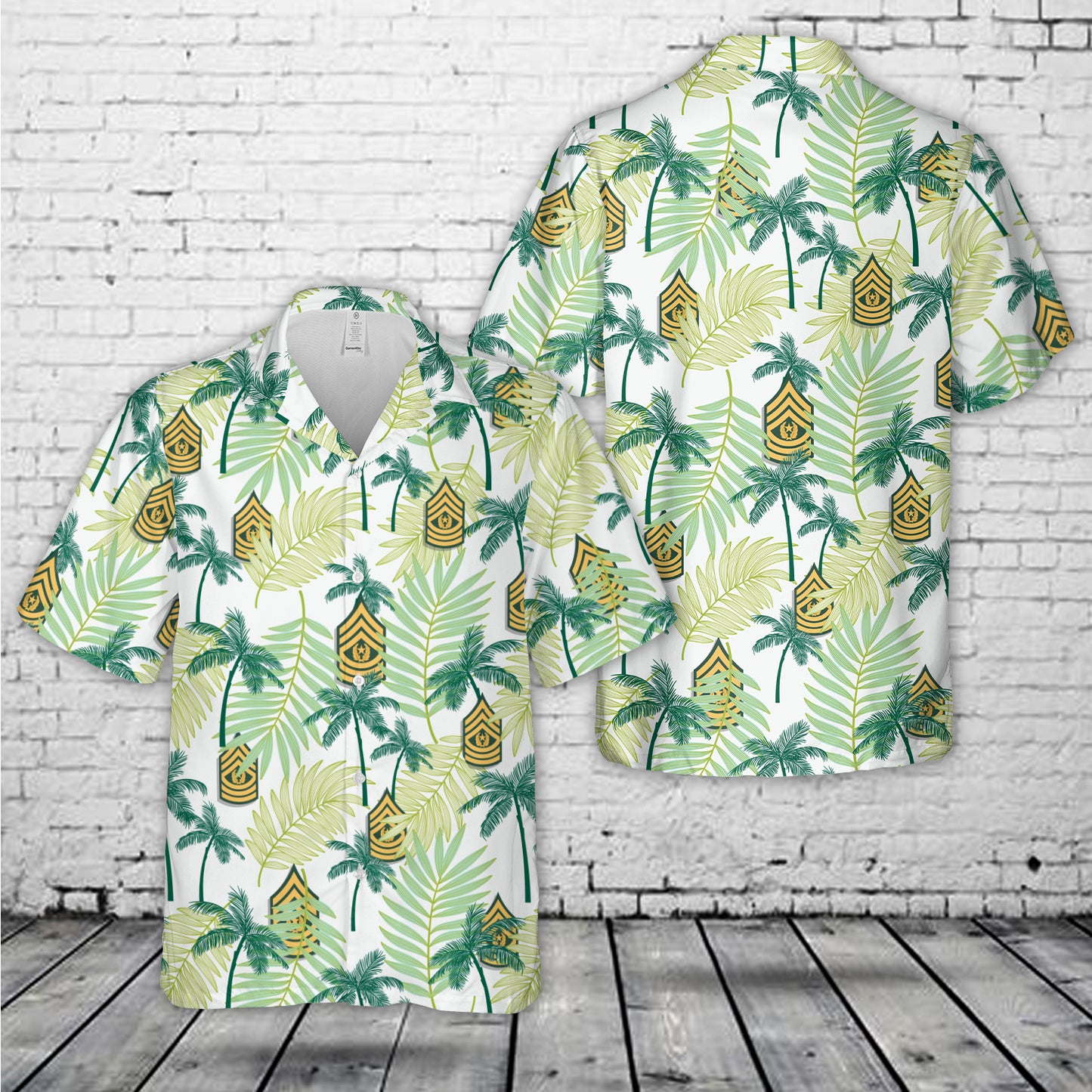 US Army Rank E-9 Command Sergeant Major Hawaiian Shirt