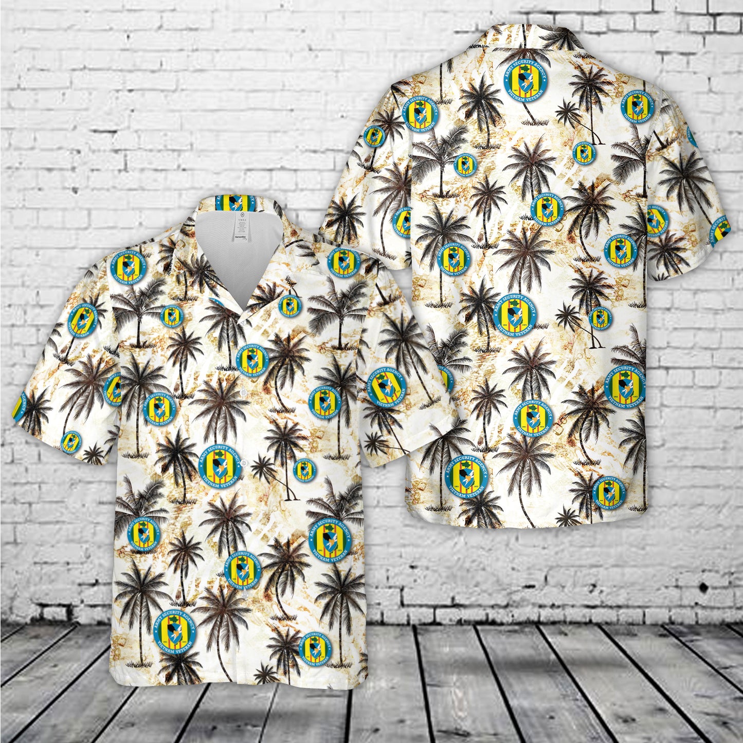 US Army Security Agency Vietnam Veteran Hawaiian Shirt