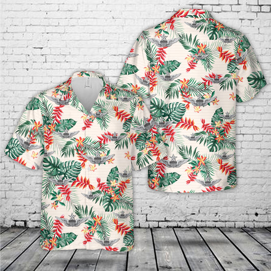 US Army Senior Aviator Wing Hawaiian Shirt