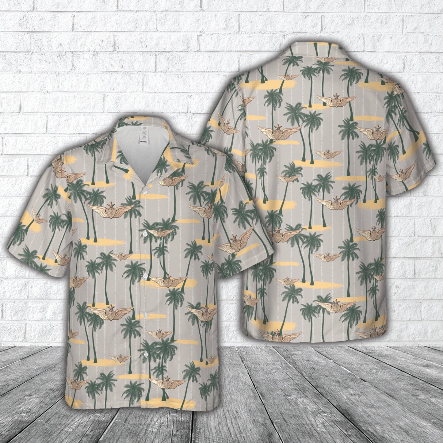 US Army Senior Flight Surgeon Wings Hawaiian Shirt