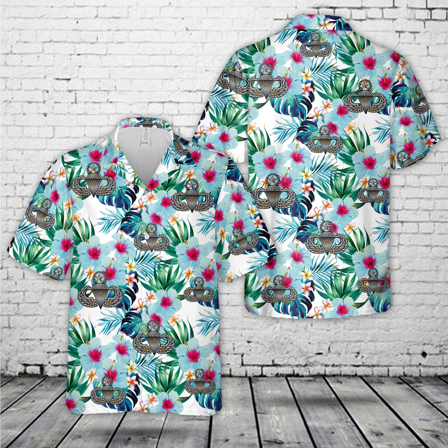 US Army Senior Jumpmaster with 3 Combat Stars Hawaiian Shirt