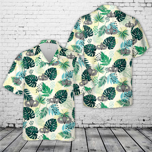 US Army Senior Parachutist Badge Hawaiian Shirt