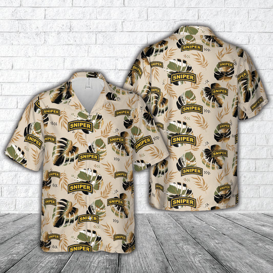 US Army Sniper Tab Hawaiian Shirt