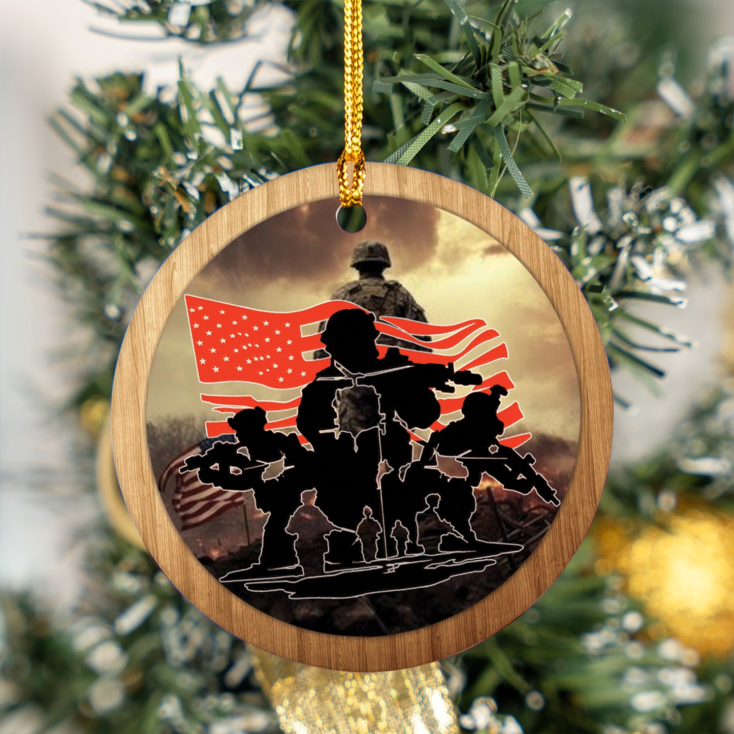 US Army Soldier Ceramic Ornament