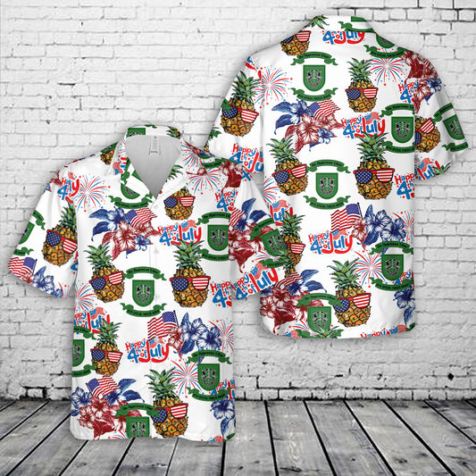 US Army Special 10th Special Forces Group (10th SFG)(A)), 4th Of July Hawaiian Shirt