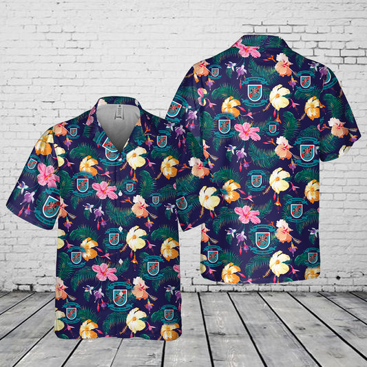 US Army Special 20th Special Forces Group (20th SFG)(A)) Pocket Hawaiian Shirt