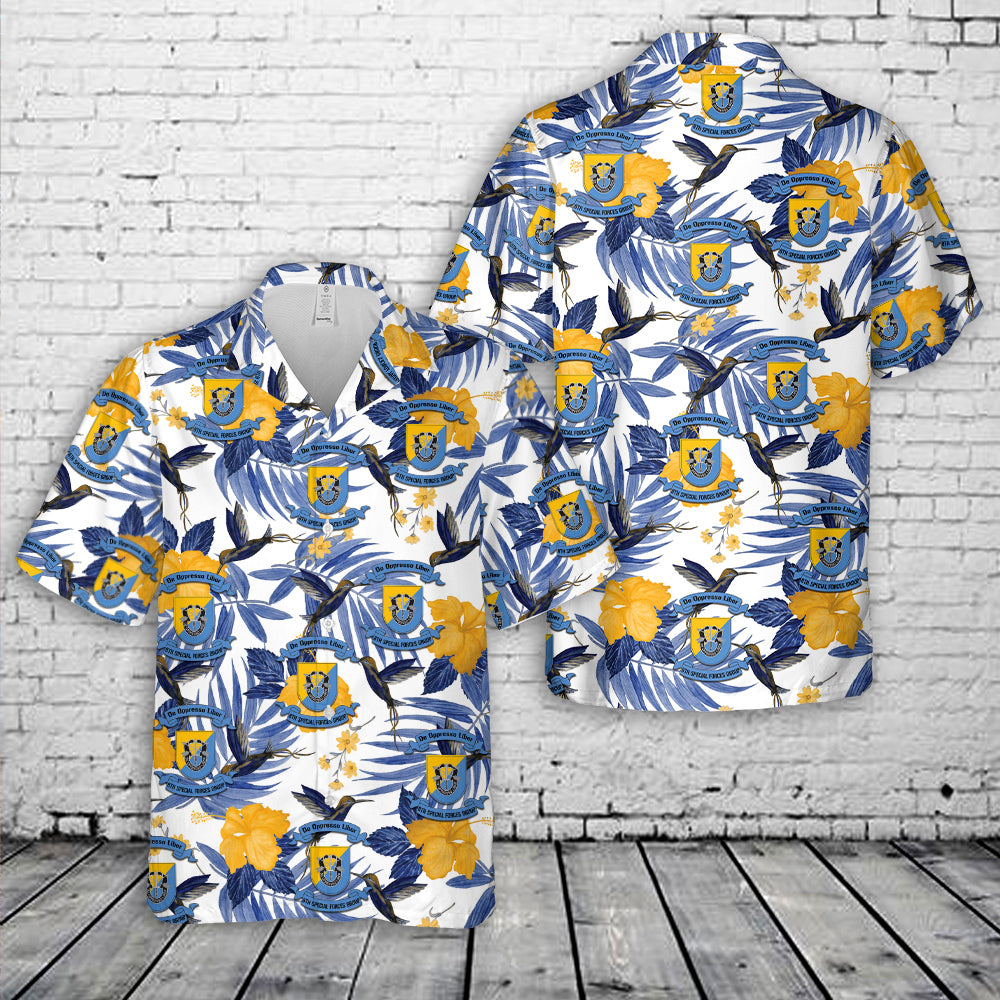 US Army Special 8th Special Forces Group (8th SFG)(A) Hawaiian Shirt