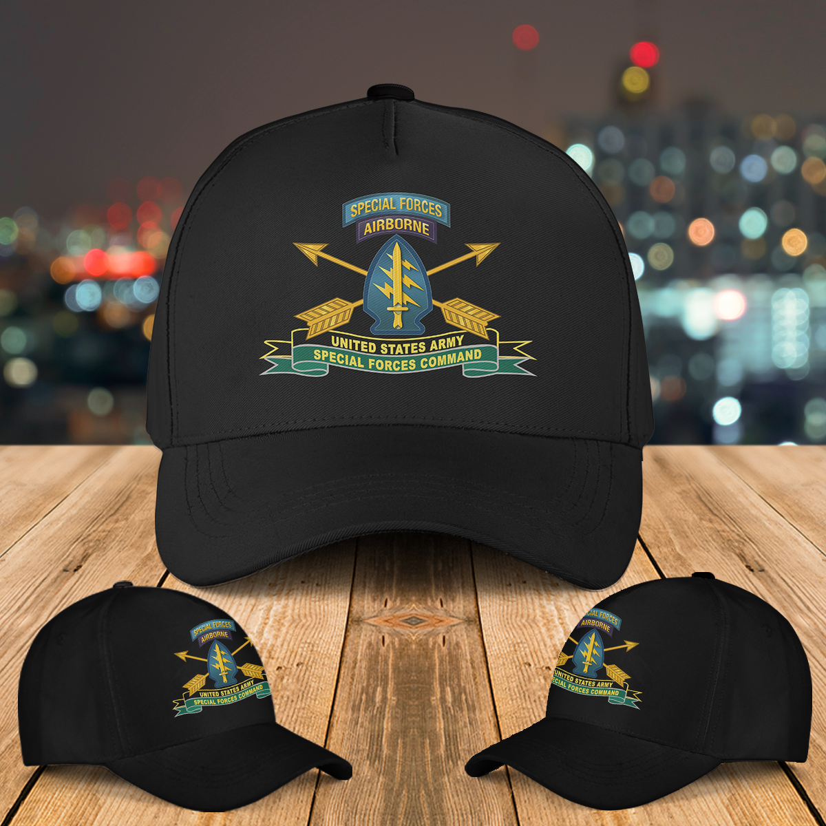 US Army Special Force Airborne Special Operations Command Baseball Cap ...