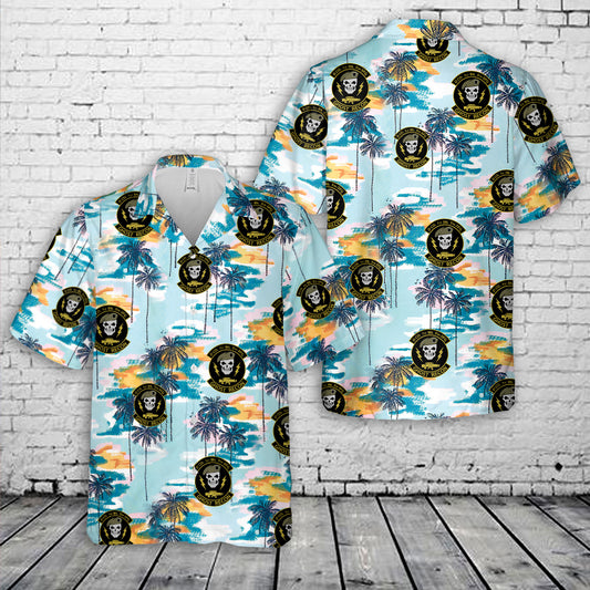 US Army Special Forces D Coy 1st Bn 5th SFG (Ghost Recon) Hawaiian Shirt