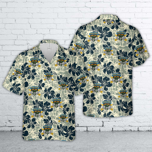 US Army Special Forces Jungle Skull Hawaiian Shirt