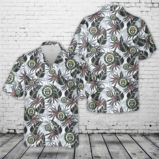 US Army Special Forces Medic 18Delta Veteran Hawaiian Shirt