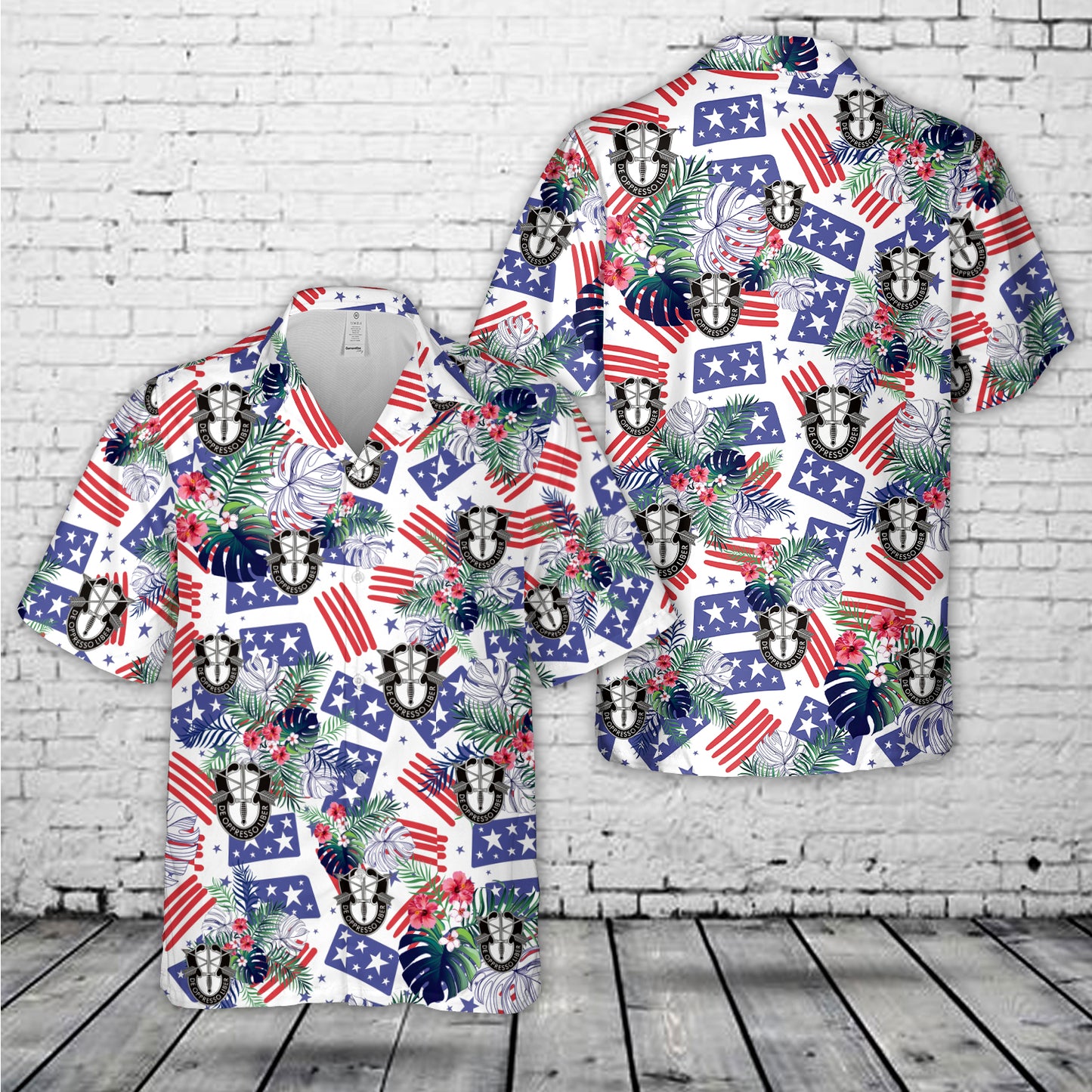 US Army Special Forces Unit Crest Hawaiian Shirt