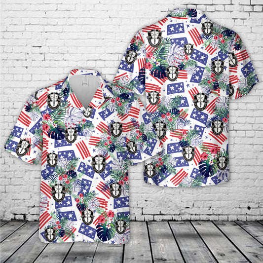 US Army Special Forces Unit Crest Hawaiian Shirt