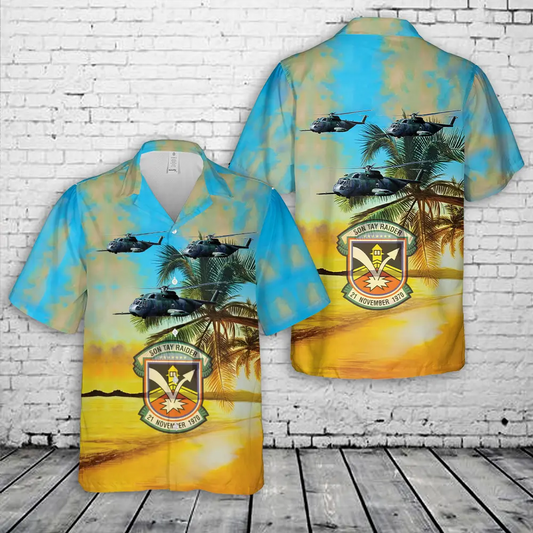 US Army Special Forces Vietnam War Son Tay Raider Hawaiian Shirt