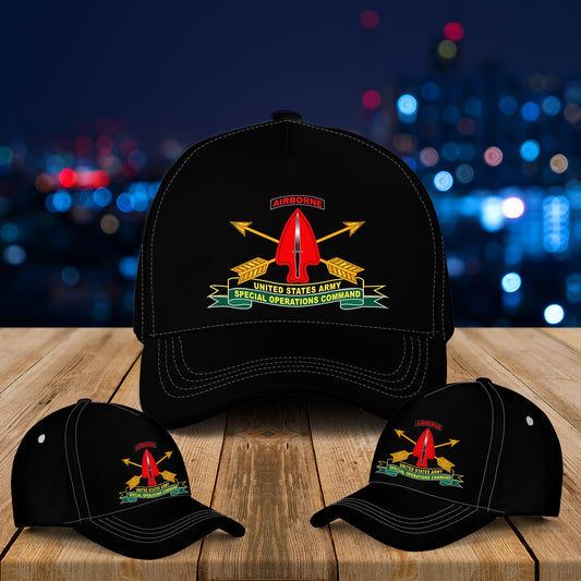 US Army Special Operations Command Sine Pari Baseball Cap