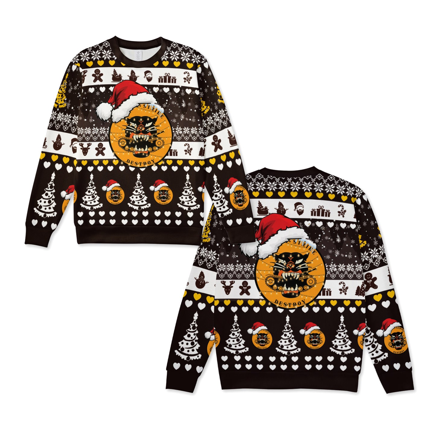 US Army Tank Destroyer WW2 Tank Destroyer Battalion Christmas Knitted Sweater