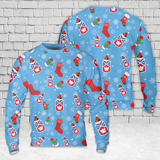 US Army Tennessee Army National Guard 194th Engineer Brigade (Theater Army) Christmas AOP Sweater