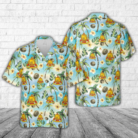 US Army Transportation Corps Regimental Crest Hawaiian Shirt