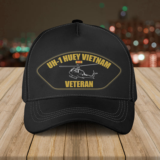 US Army UH-1 Huey Vietnam Veteran Baseball Cap