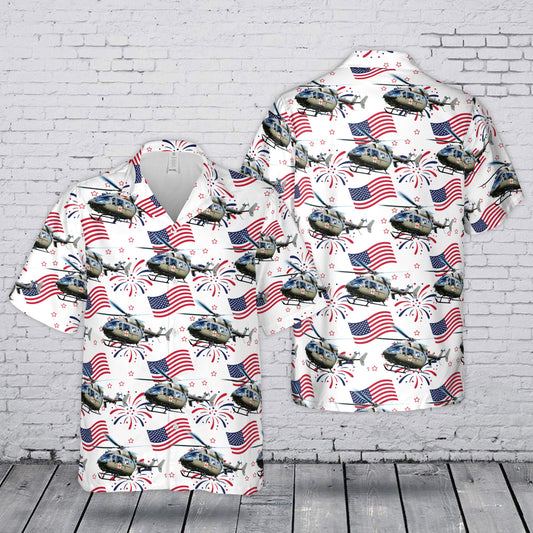 US Army UH-72 Lakota 4th July 250th Anniversary 1776-2026 Hawaiian Shirt