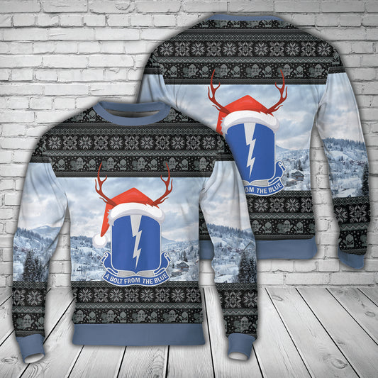 US Army 550th Parachute Airborne Infantry Regiment Christmas Sweater