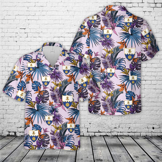 US Army Unit Crest 22nd Infantry Regiment Hawaiian Shirt