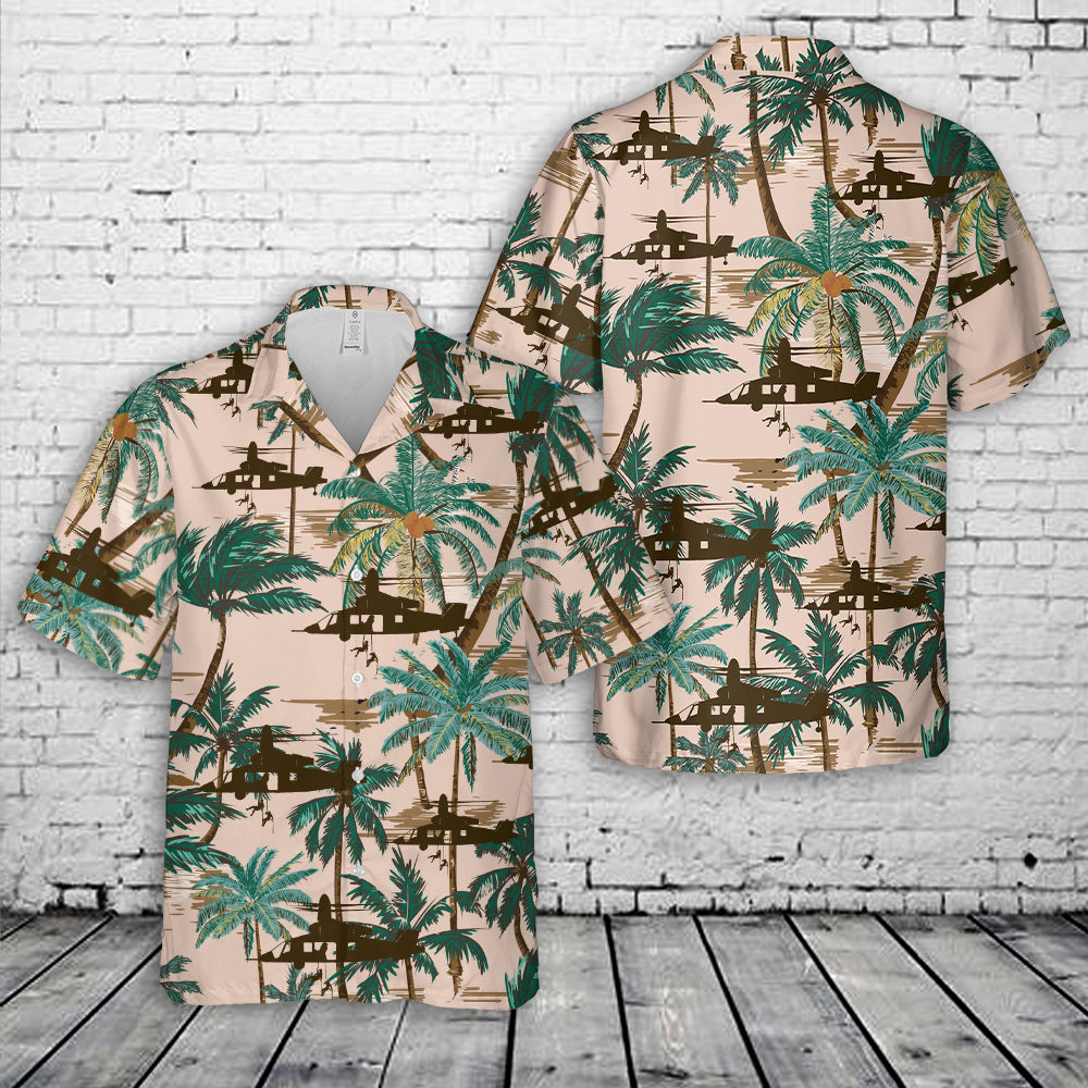 US Army V-280 Valor silhouette Hawaiian Shirt