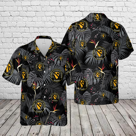 US Army Veteran 1st Cavalry Division Hawaiian Shirt