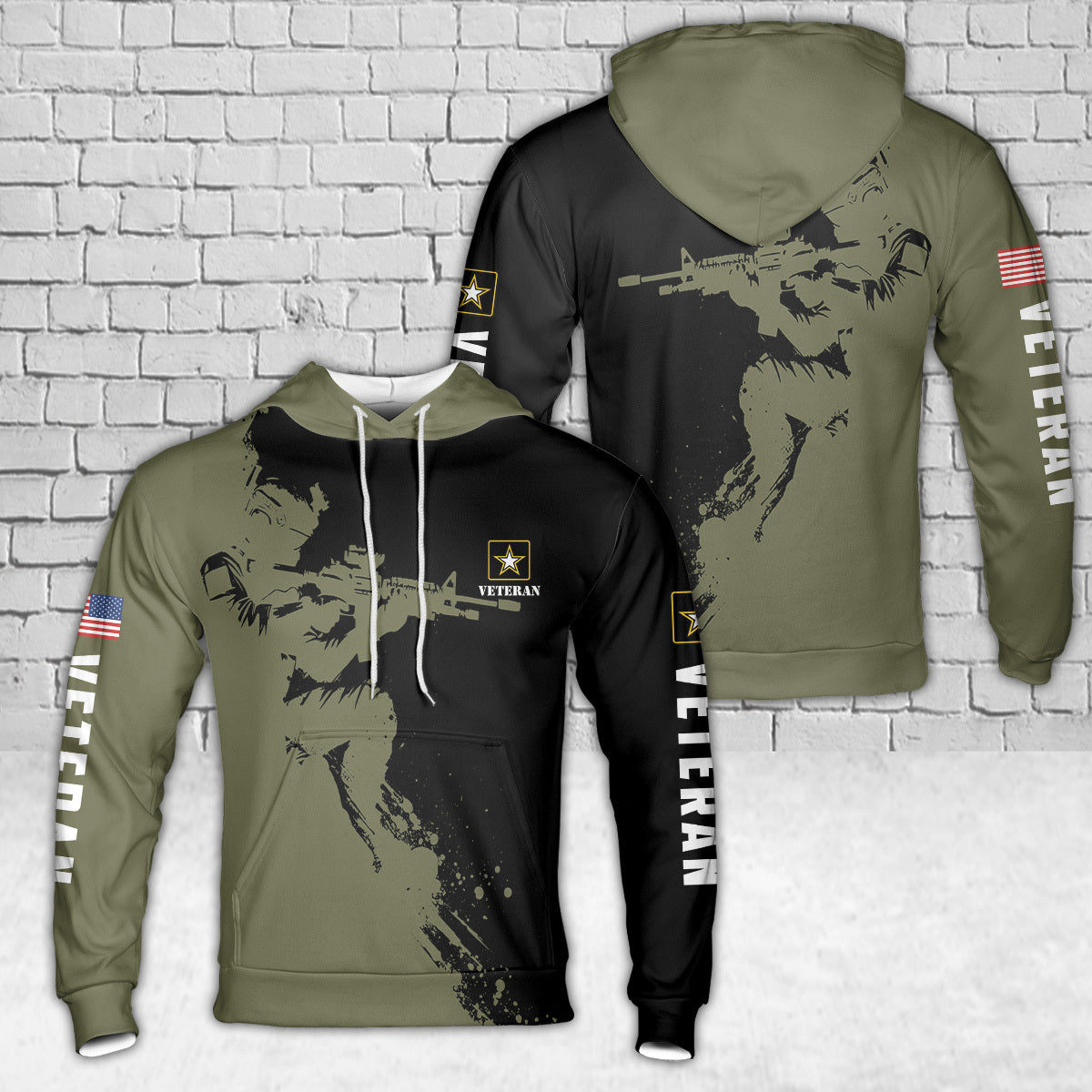 US Army Veteran 3D Hoodie