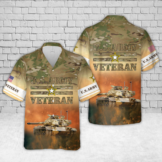 US Army Veteran Tank Hawaiian Shirt