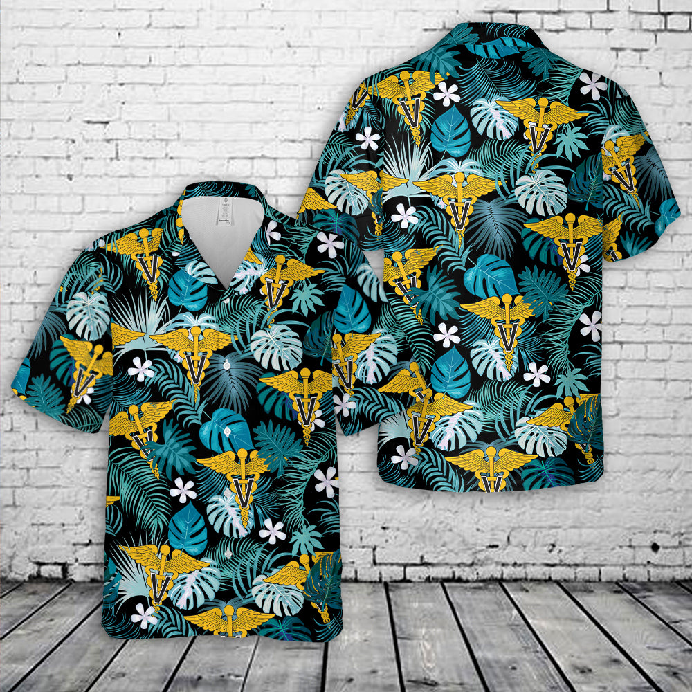 US Army Veterinary Corps Branch Hawaiian Shirt