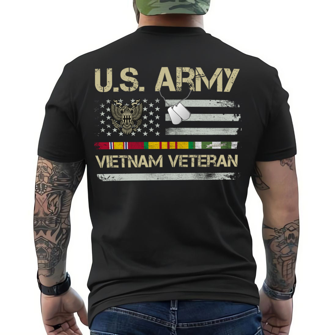 US Army Vietnam Veteran Classic Unisex T-Shirt Gildan 5000 (Made In US) DLTT1406PT02