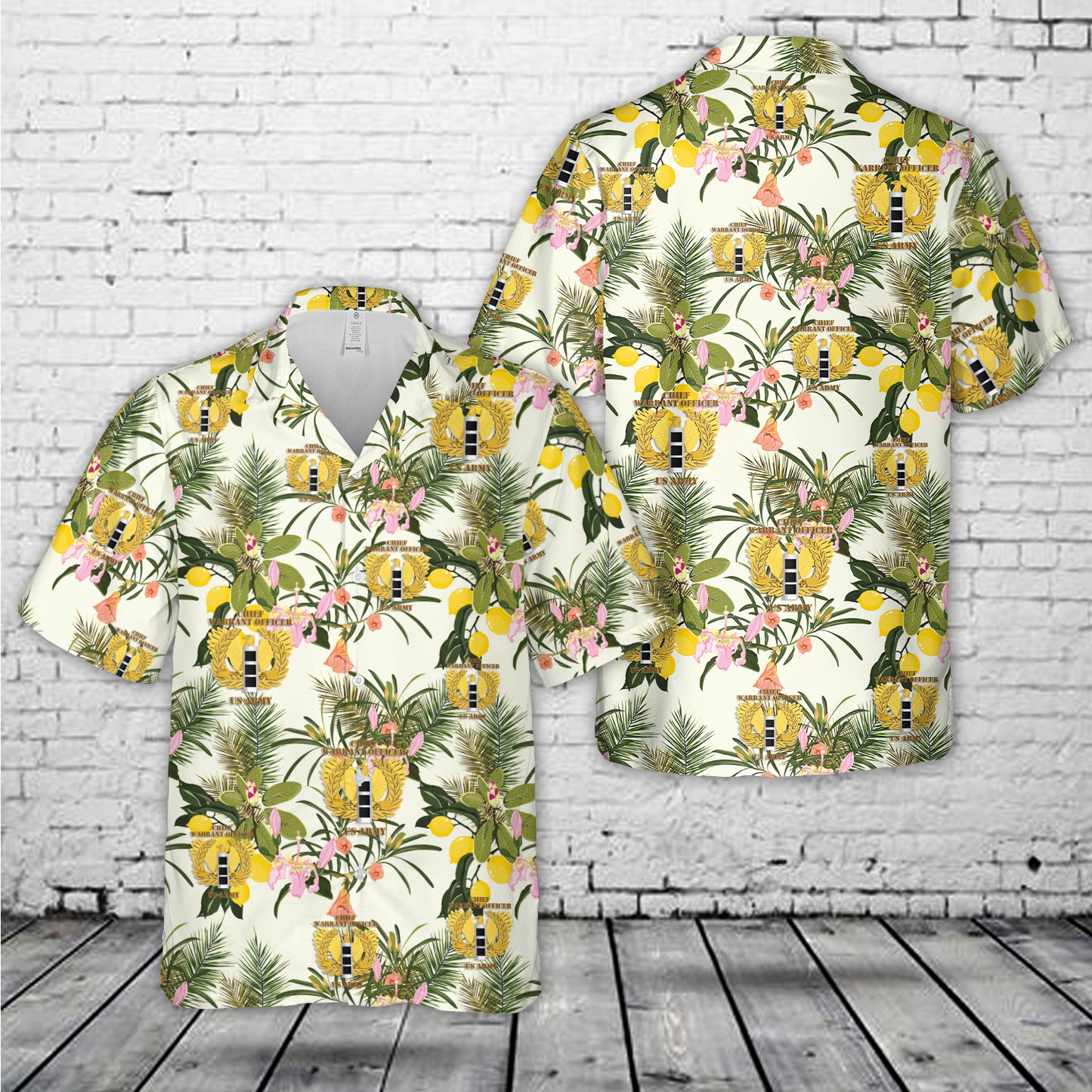 US Army Chief Warrant Officer CW3 Eagle Rising Badge Hawaiian Shirt