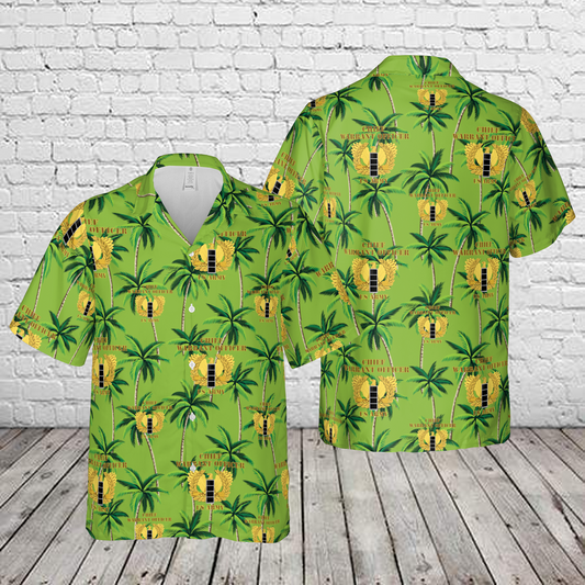 US Army Chief Warrant Officer CW4 Eagle Rising Badge Hawaiian Shirt