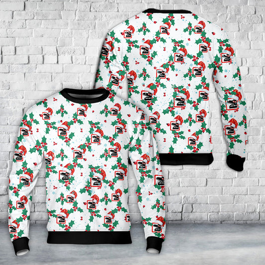 US Army Washington Army National Guard 81st Stryker Brigade Combat Team Christmas AOP Sweater