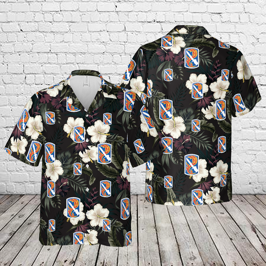 US Army 198th Infantry Brigade Hawaiian Shirt