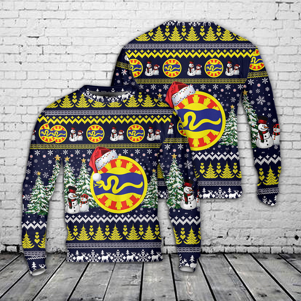 US Army Idaho Army National Guard 116th Cavalry Brigade Combat Team Christmas AOP Sweater