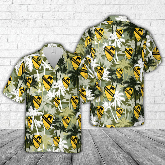 US Army 1st Cavalry Aviation Brigade Shoulder Sleeve Insignia Hawaiian Shirt