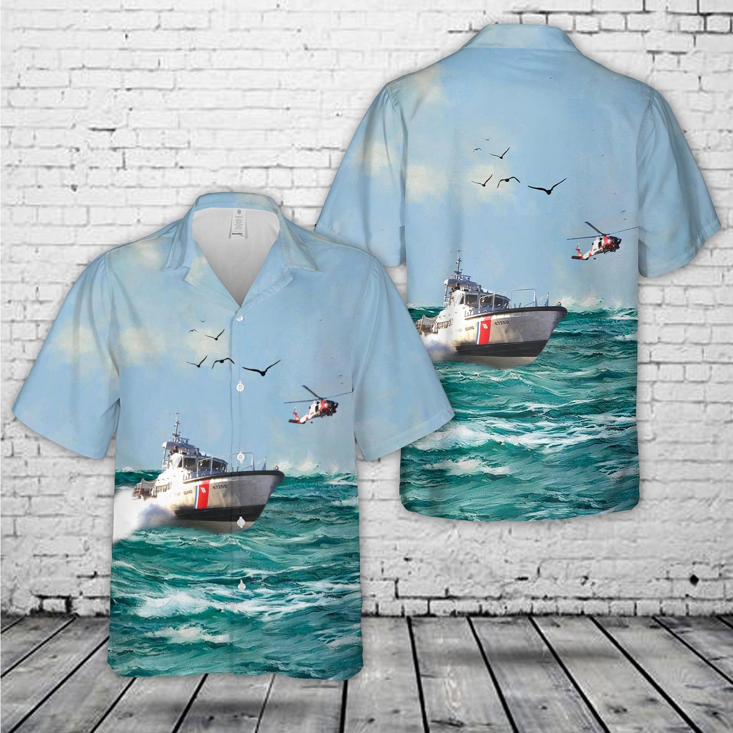 US COAST Guard Gloucester Hawaiian Shirt