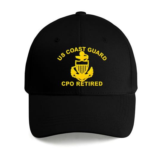 US Coast Guard SCPO Retired Baseball Cap (Embroidery)