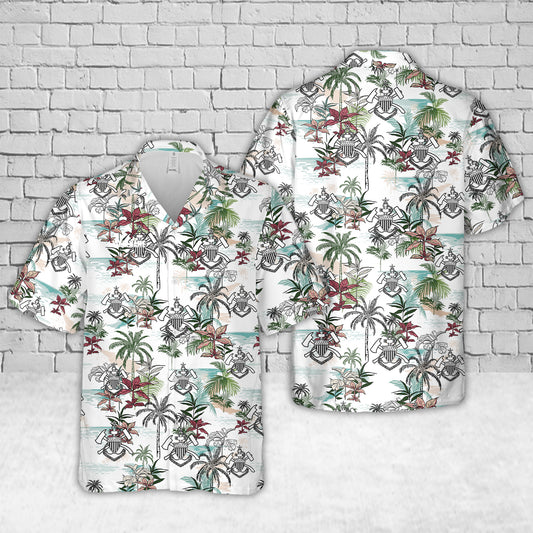US Coast Guard Damage Controlman Senior Chief Anchor Hawaiian Shirt