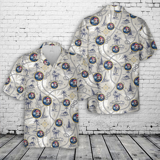 US Coast Guard Integrated Support Command Boston Hawaiian Shirt