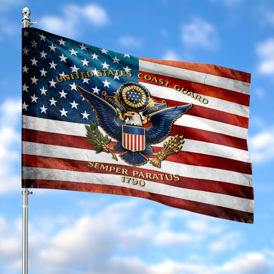US Coast Guard Semper Paratus House Flag