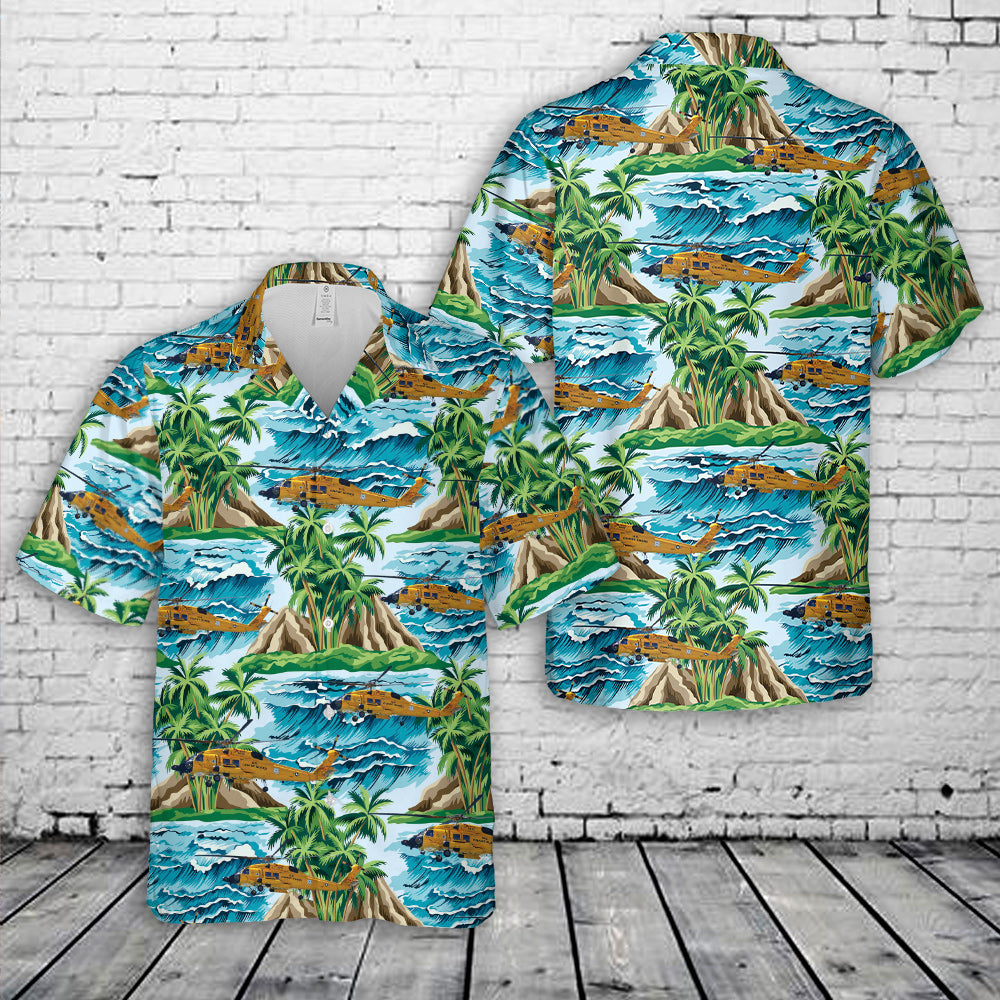 US Coast Guard Sikorsky MH-60J Hawaiian Shirt